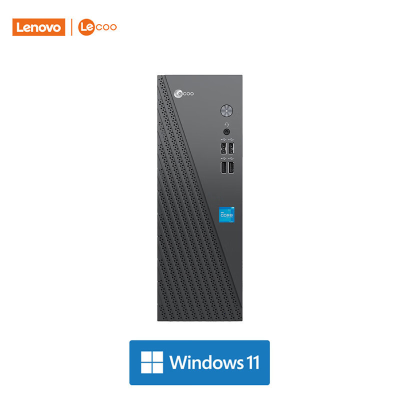 联想(Lenovo)来酷Lecoo 酷310 台式机电脑主机(酷睿i5-12450H 16G 512G固态硬盘 WIFI Win11试用版)高清大图