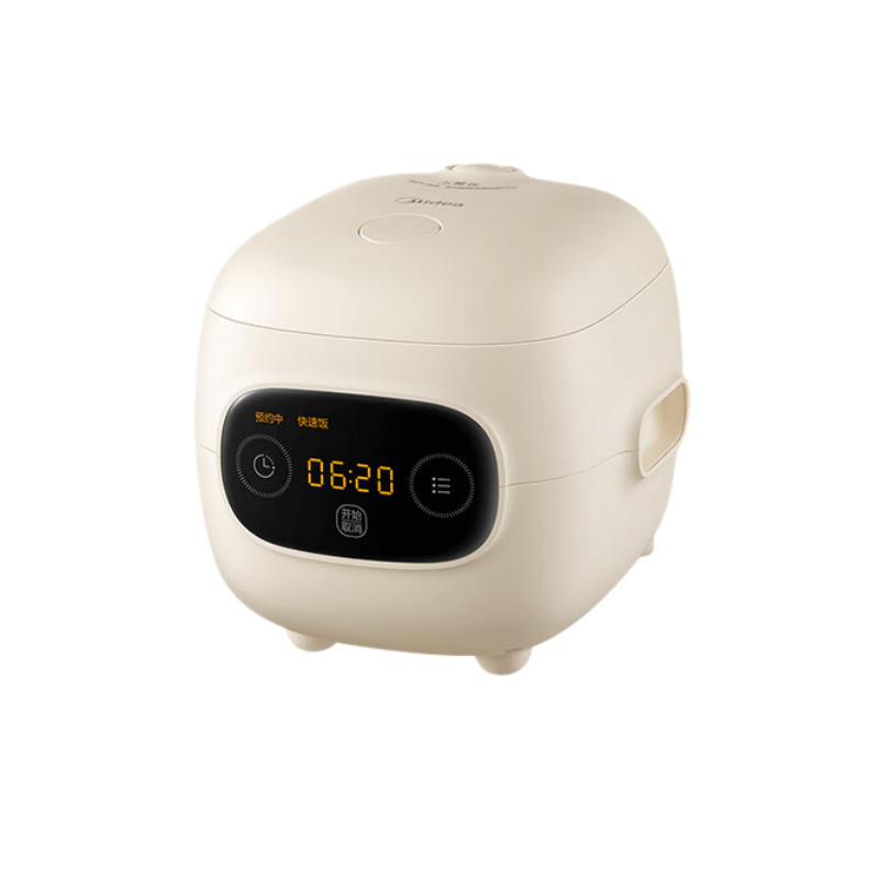 美的(Midea) MB-FB12X1-306E 电饭煲 1.2L 大眼萌 智能电饭煲电饭锅 黑晶内胆微压蒸煮米饭锅