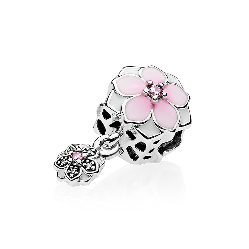 PANDORA 潘多拉 高雅的木兰花吊坠