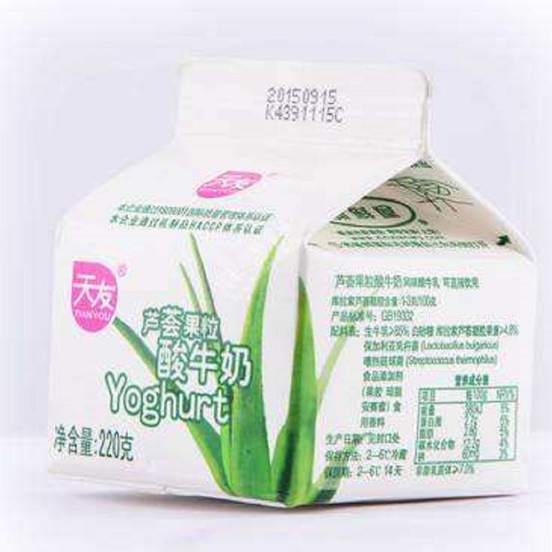 天友芦荟果粒酸奶220g
