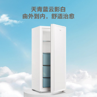 海尔(Haier)211升立式冰柜冷柜 大冷冻力 一级节能 7档变温 小巧不占地家用小冰箱 BD-211GHW9