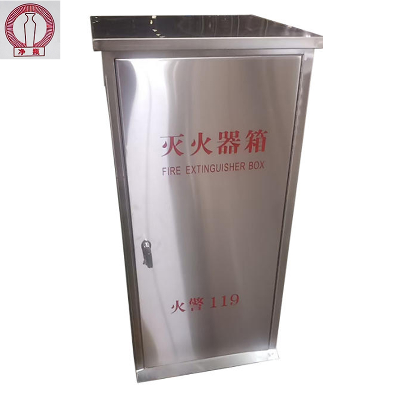 净瓶 不锈钢推车灭火器箱 35kg/台高清大图