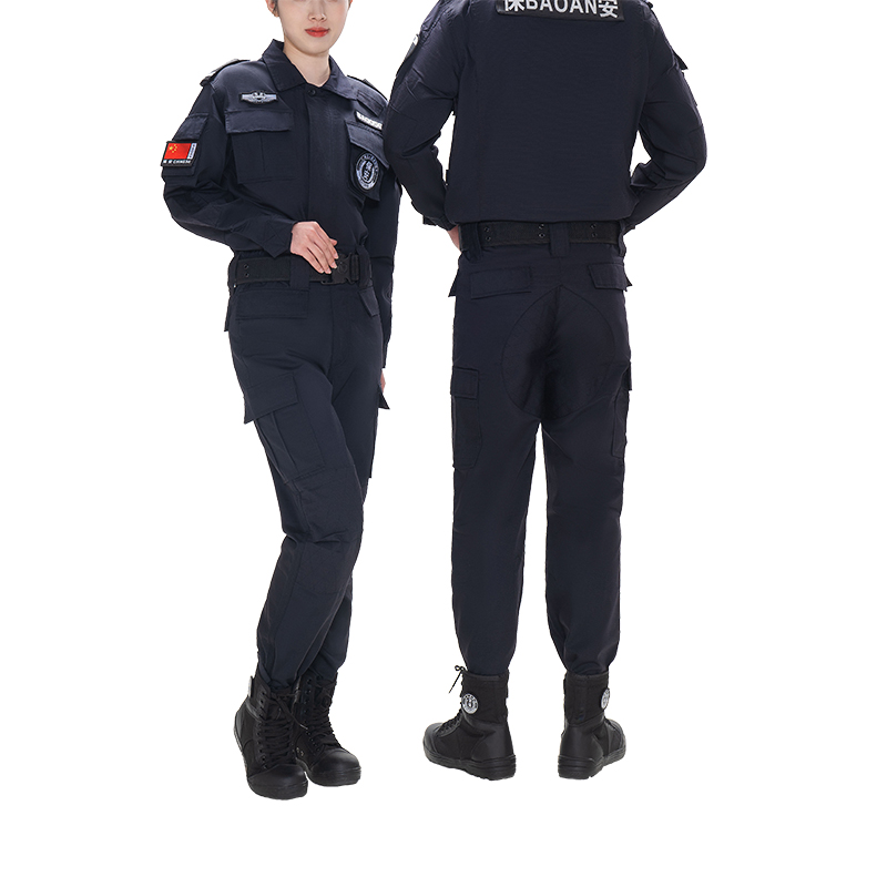 TM008 网格夹克春秋保安服源头工厂 面料款式可定制 S-5XL 套高清大图