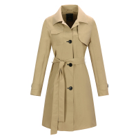 伯希和户外春秋冲锋衣女单层透气旅游外套薄款保暖修身休闲风衣