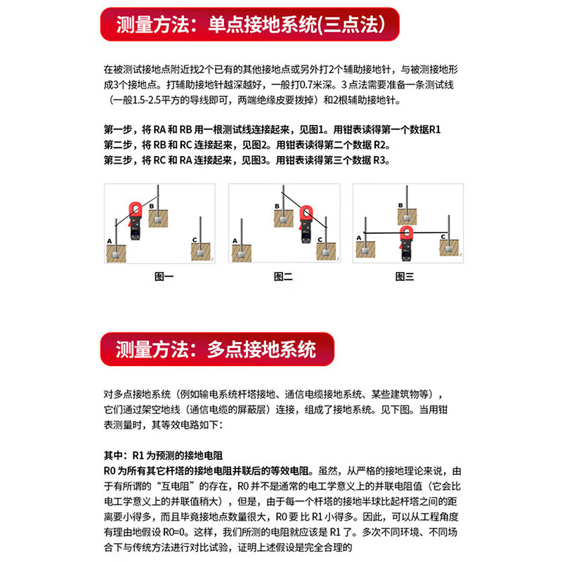优利德(UNI-T)钳形接地电阻测试仪 漏电流检测仪手持高精度数字防雷避雷地阻仪 UT272+(USB数据传输)高清大图