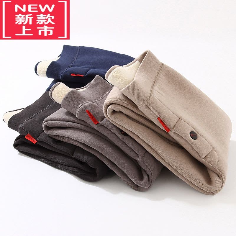 可莉允男童保暖裤秋冬儿童加绒秋裤中大童加厚护膝棉裤男孩内穿校服裤子图片