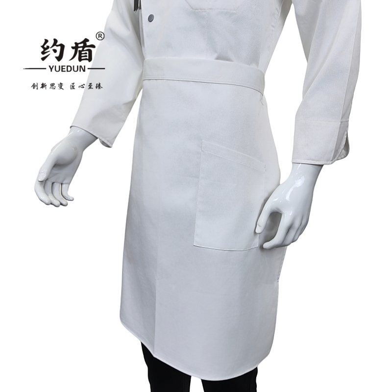 约盾 厨房餐厅厨师防污半截工作围裙 YBY017/件高清大图