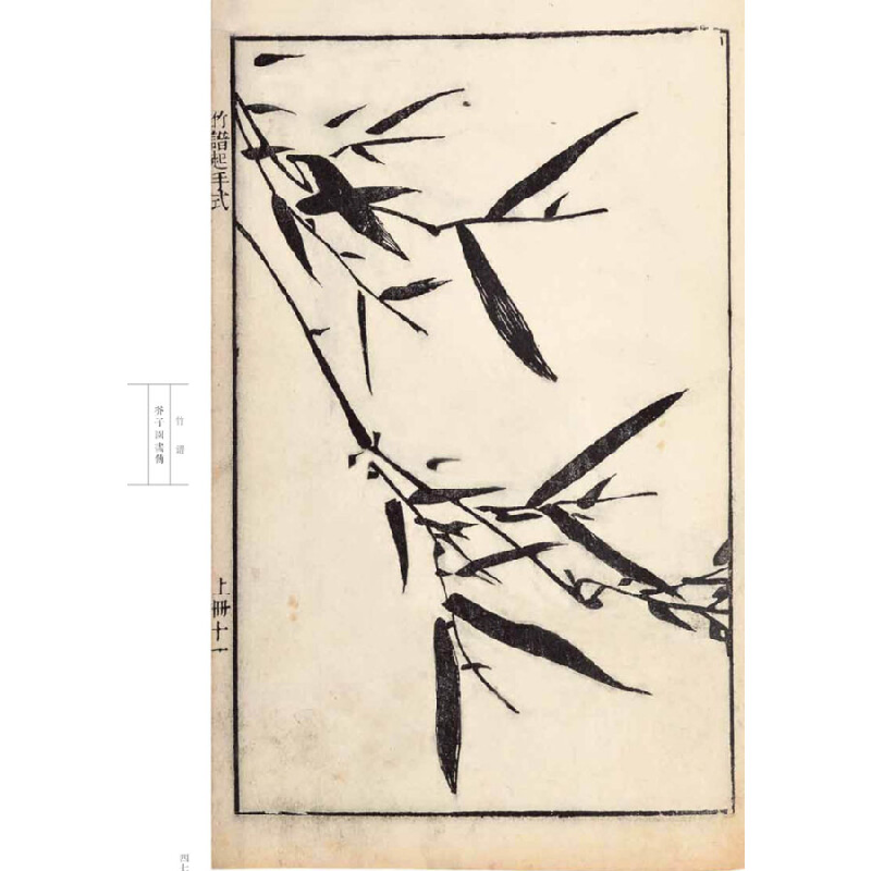正版新书]芥子园画传 花鸟卷·竹谱(康熙原版)[清] 王概,王蓍高清大图