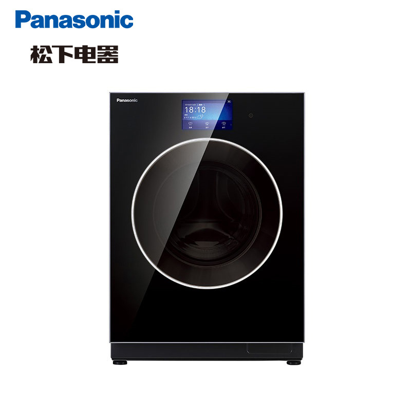 松下(Panasonic)全自动滚筒洗衣机10公斤 洗烘一体 纳米水离子 光动银 智能 XQG100-SD128