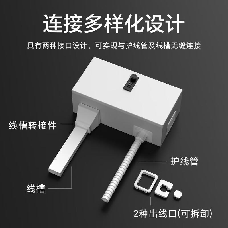 小窝厘 银行公共场合刚性防护86开关密码锁防盗盒墙壁插防护罩插座 LLX-DCZ-03(3位双层地插罩)1个高清大图