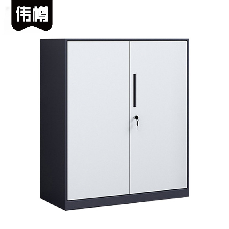 伟樽铁皮矮柜灰白套色对开铁门900*400*925mm台