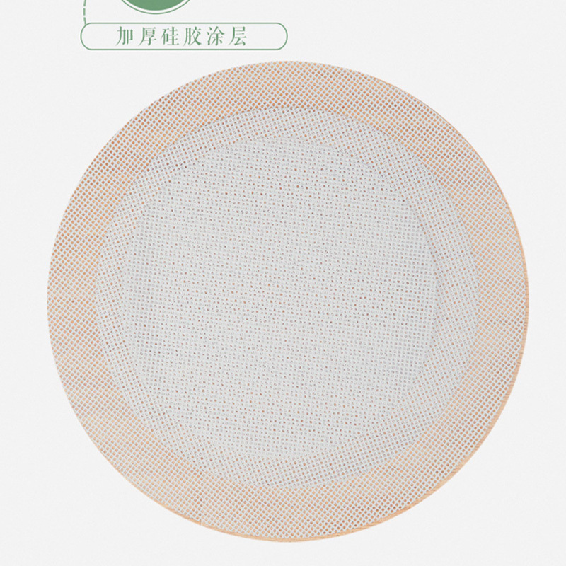 瓦图 圆形硅胶垫 蒸馒头屉布 硅胶蒸笼布 直径32cm 10片装 包高清大图