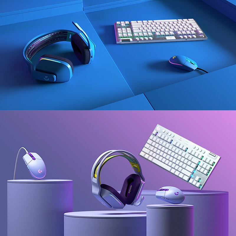 罗技(Logitech) G102二代游戏鼠标-蓝色高清大图