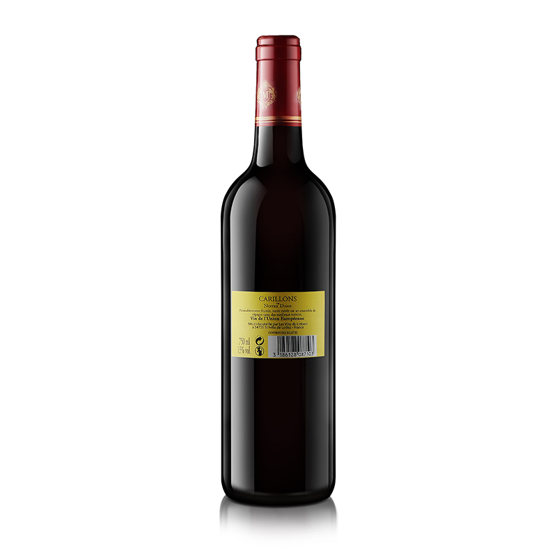 法国进口DAMIEN CLARENCE 科乐曼金铃铛干红葡萄酒 750ml 13%Vol. 红酒 VCE级别 六支装