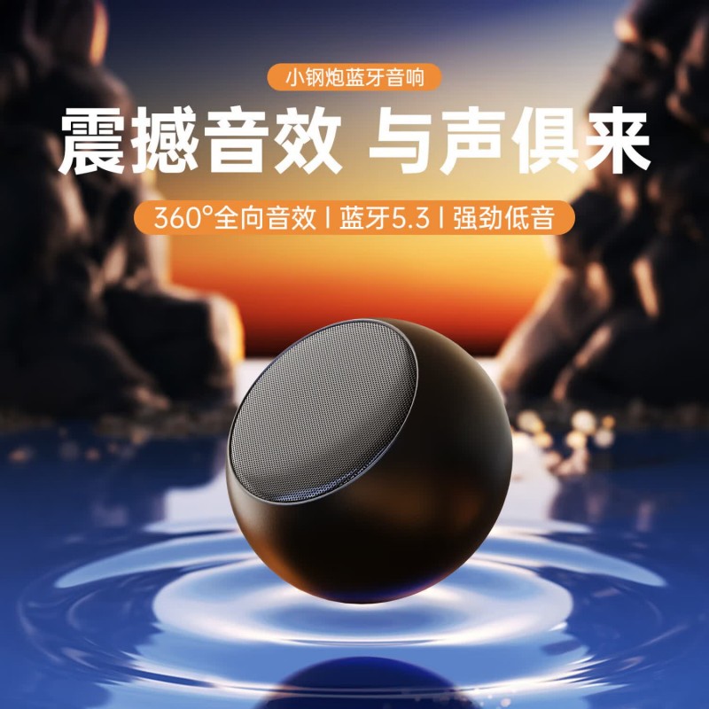 塞尔兰斯蓝牙音箱低音炮高音质电脑桌面音响车载迷你小型台式机收款电脑家用便携式扬声器 DZ-017高清大图