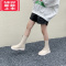 可莉允女童靴子2022秋冬新款英伦风儿童中筒马丁靴走秀表演单靴公主皮靴