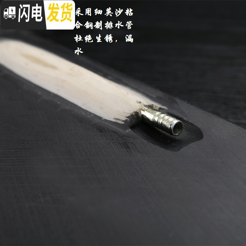 三维工匠天然整块乌金石茶盘 家用流水雾化石头茶台简约整套功夫茶具茶海 茶道60*37哥窑套装