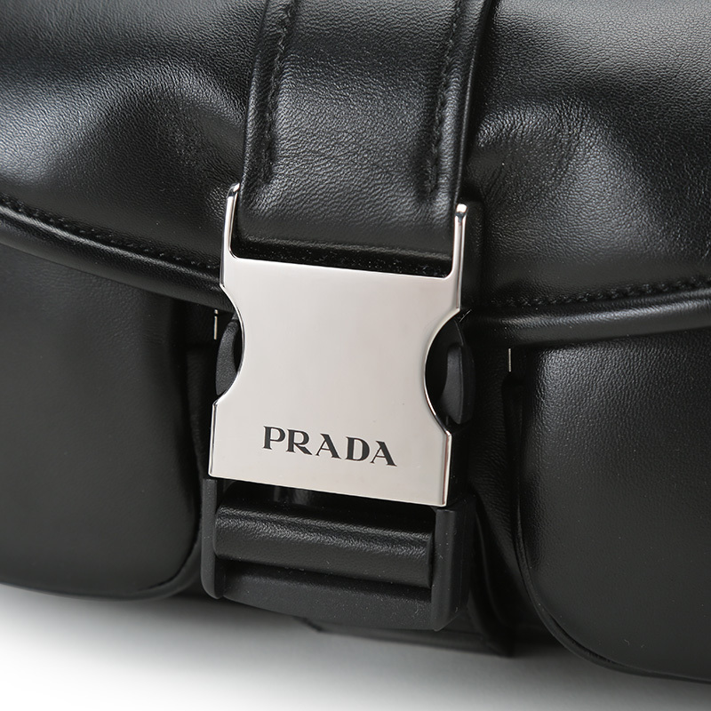 prada普拉达女士皮革单肩斜挎包1bd2952atn