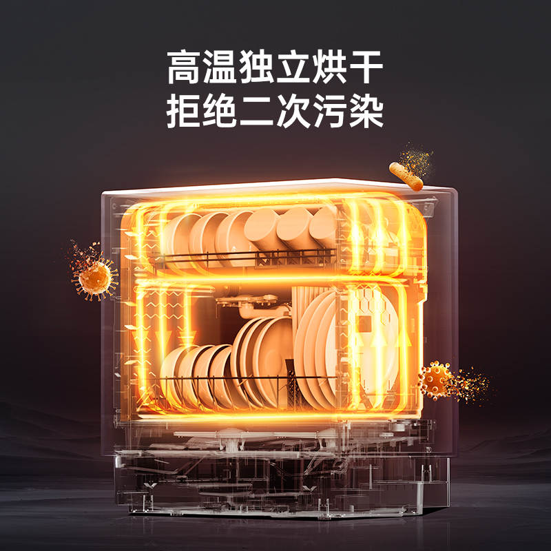 松下洗碗机台式小型家用AI智节能全自动三代K1YPro新品NP-UW5BK3Y高清大图