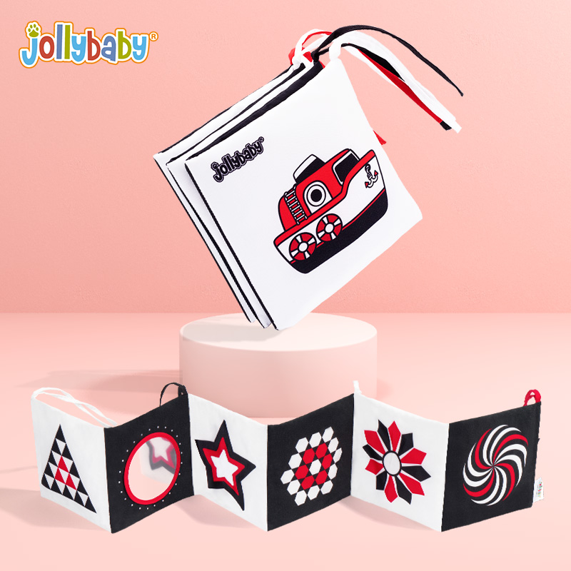 jollybaby婴儿床围布书立体可啃咬撕不烂带响纸床护玩具1663高清大图