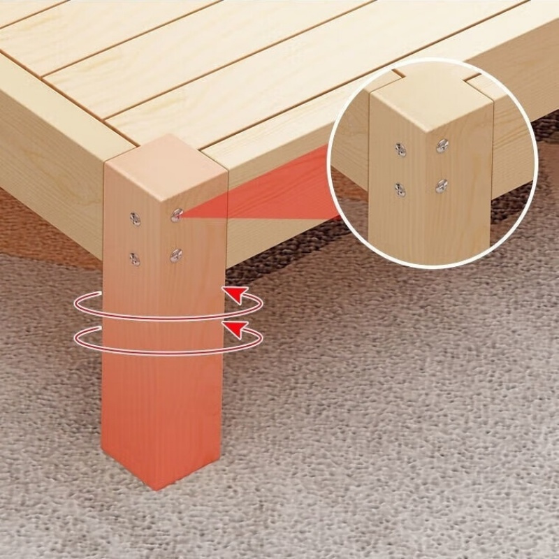 铭思达实木床1.5米张高清大图