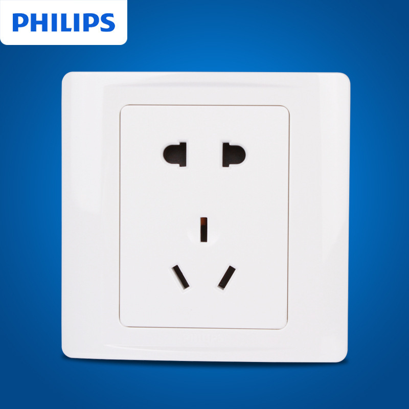 飞利浦 墙壁插座 10A220V Q2二三孔(计价单位:只)