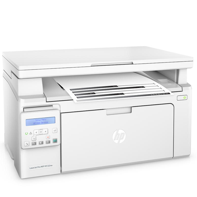 惠普hpm132nw黑白办公激光一体机多功能打印机一体机