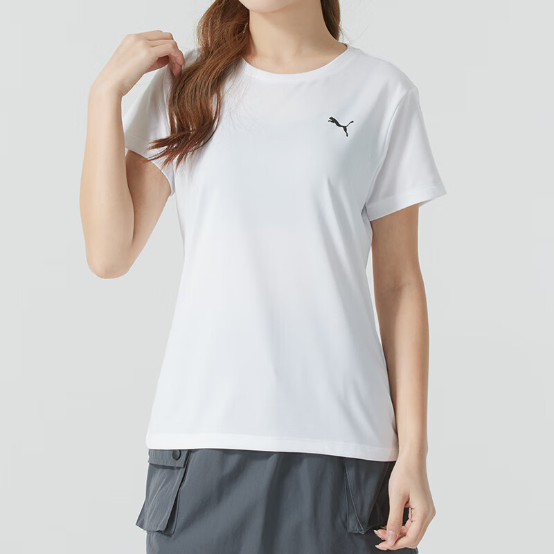 彪马（PUMA）短袖女装透气运动休闲上衣健身跑步训练服T恤衫528393-02 ZP高清大图