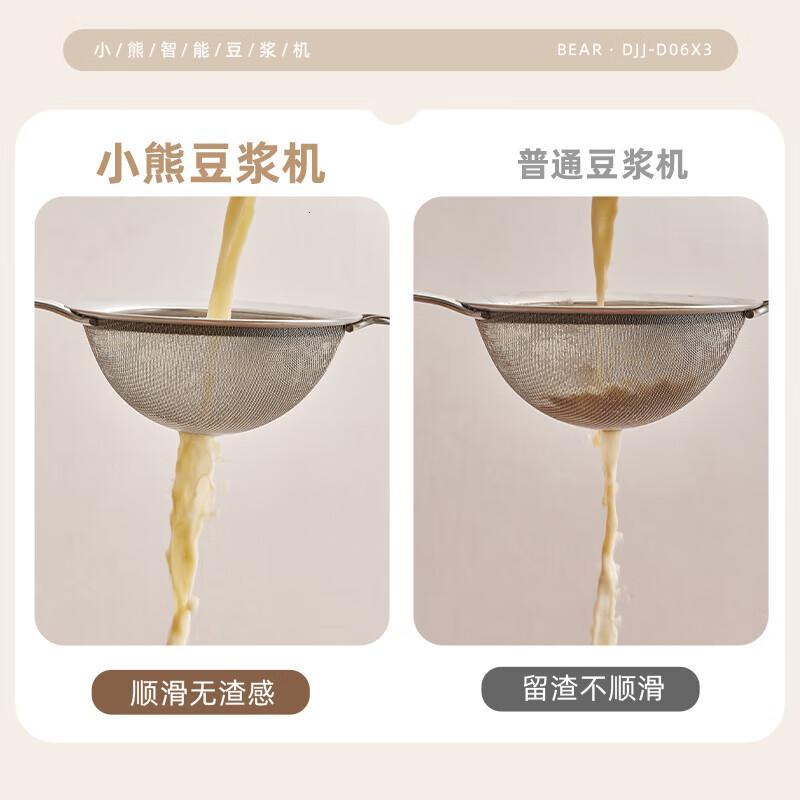 小熊豆浆机迷你破壁机0.6升多功能全自动清洗免过滤DJJ-D06X3单位:台