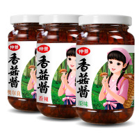 仲景 香菇酱 原味 230gx6瓶装 (蘑菇酱辣椒酱暴下饭酱拌面条拌米饭配粥夹馍酱河南南阳特产)
