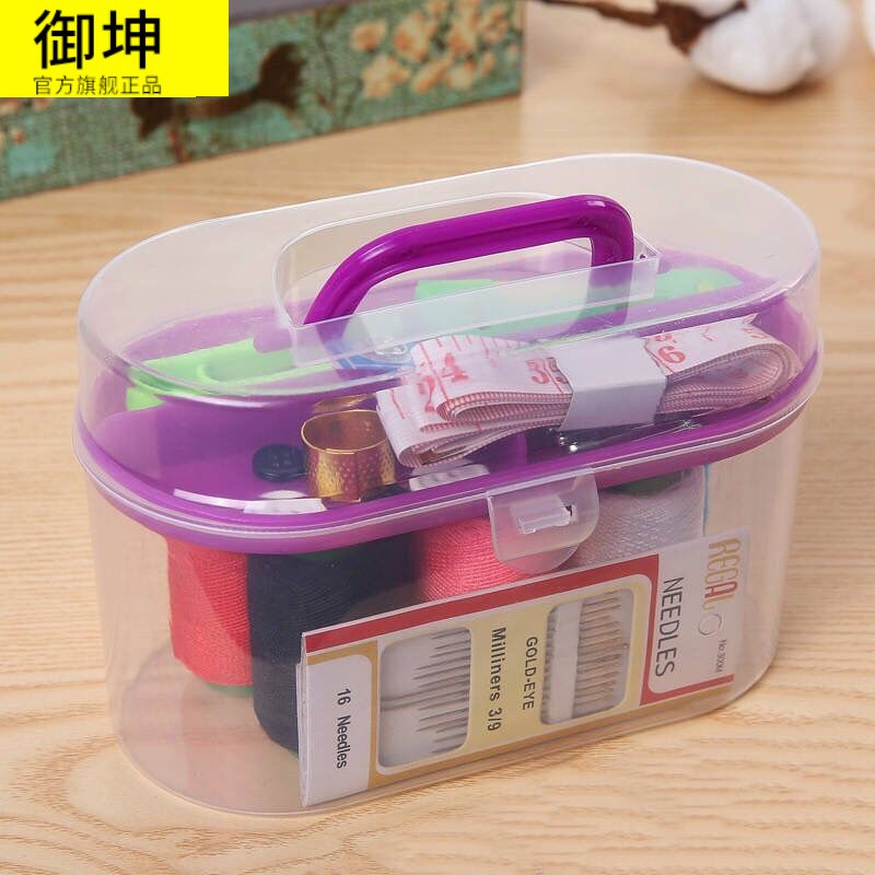 便携式迷你小型手动缝纫机简易家用多功能袖珍手工手持微型裁缝机收纳柜 三维工匠 迷你缝纫机+5根机针高清大图