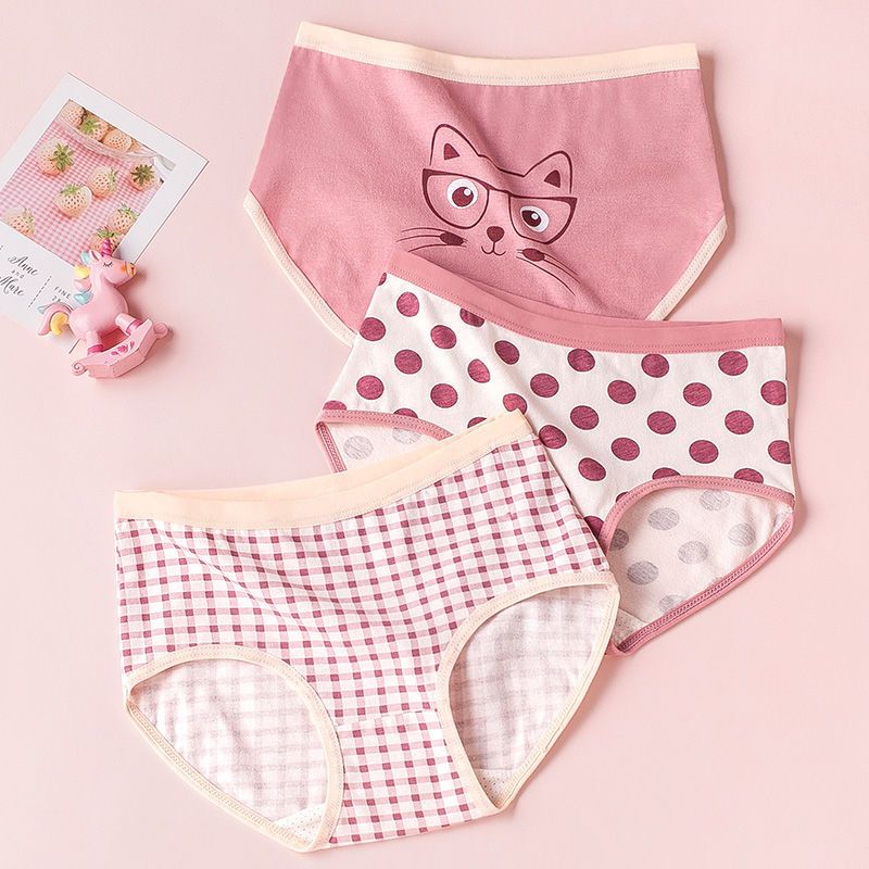 女童内裤棉质平角儿童四角平裤小女孩三角裤小童短裤女宝宝中大童威珺