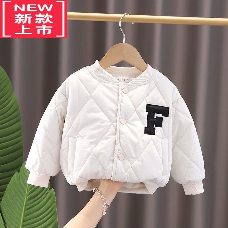 可莉允男童夹棉棒球服棉服外套冬装冬款婴儿童装女童宝宝加厚棉衣小童潮图片