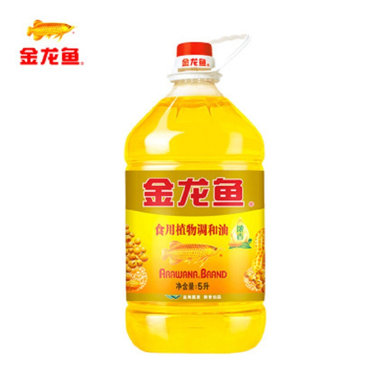 金龙鱼 花生浓香食用植物调和油 5L植物调和油单桶装