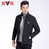 yaloo/雅鹿羽绒服男 短款2018新款正品韩版冬季轻薄立领修身夹克百搭