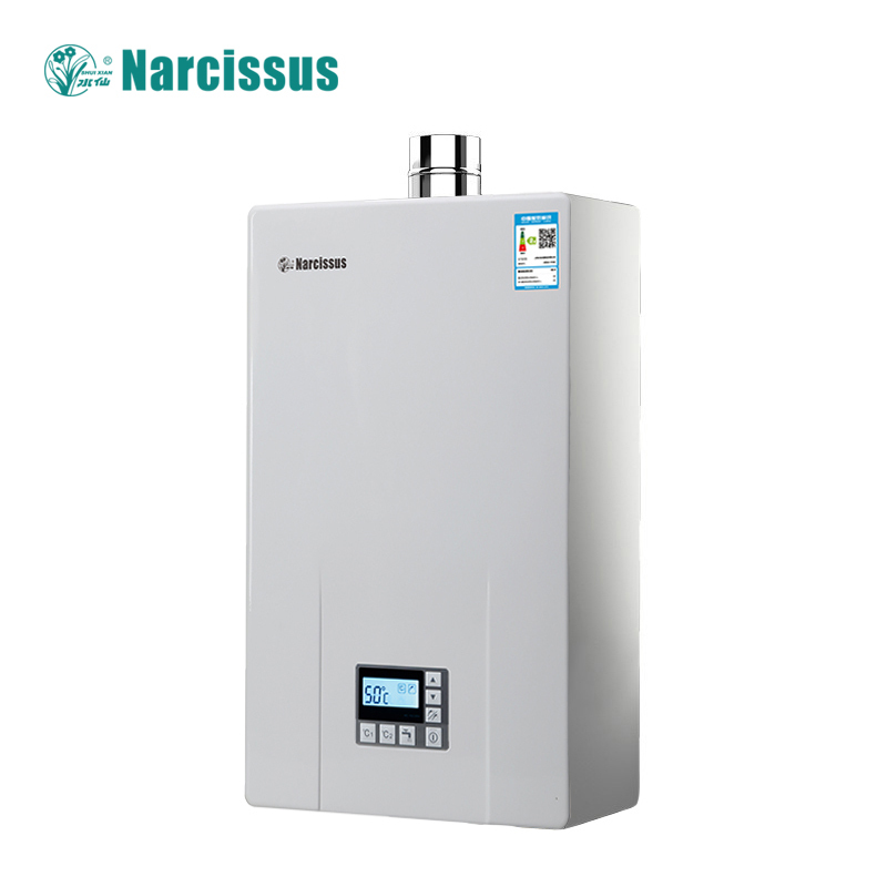 Narcissus水仙 16L燃气热水器H16G/L2（屏中）天然气 防CO气体中毒 恒温节能 家用 八年质保