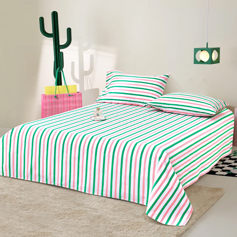 天琴床品三件套200*230cm柔软舒适贴身亲肤夏日笙歌粗布TQ-S66高清大图