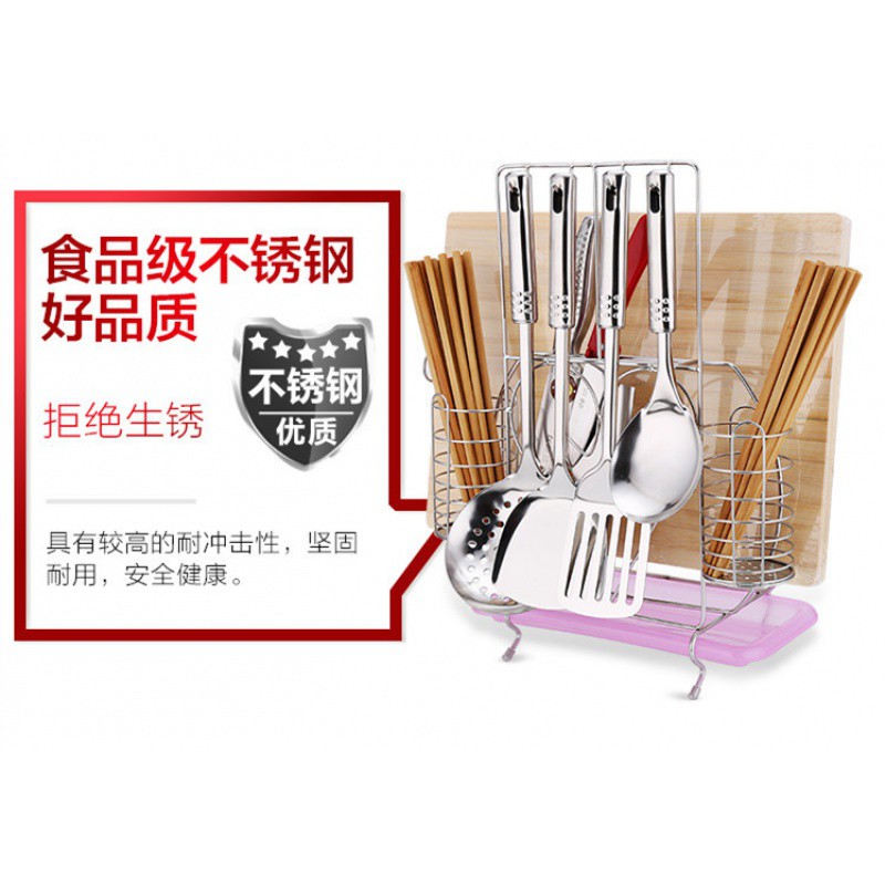 厨房用品置物架不锈钢筷子笼厨具架砧板架多功能刀架刀座收纳架收纳层架 三维工匠高清大图
