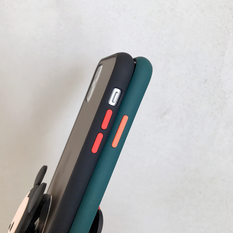 火豹三星S8手机壳S8+新款撞色磨砂S8软壳S9保护套硅胶防摔S9+外壳个性创意潮牌S9卡通支架男女情侣