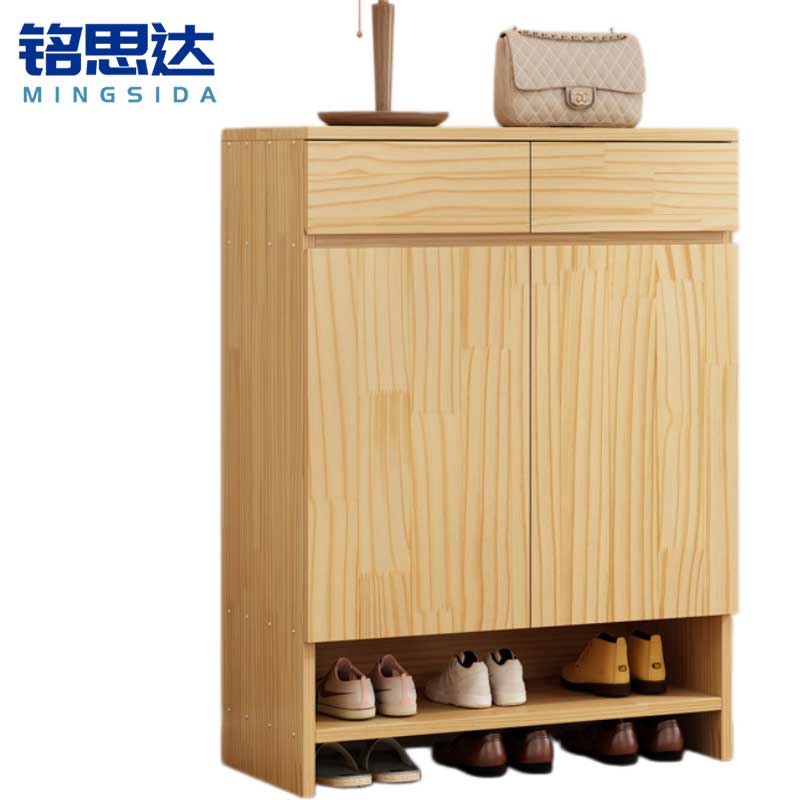 铭思达木质鞋柜木质鞋柜高清大图