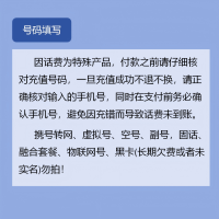 中国移动话费充值 手机话费充值100元 [24小时自动充值 携号转网请勿充值]
