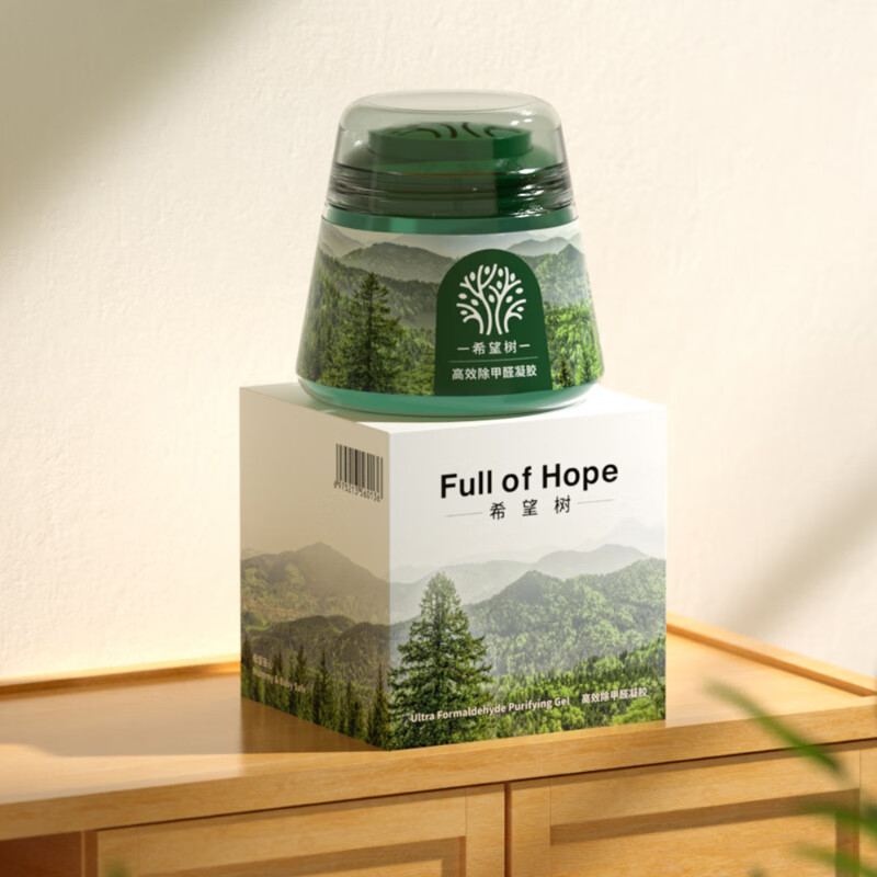 希望树 二代小绿罐三连环除甲醛果冻除醛魔盒 200g 10盒起订 (货期3-6天)高清大图