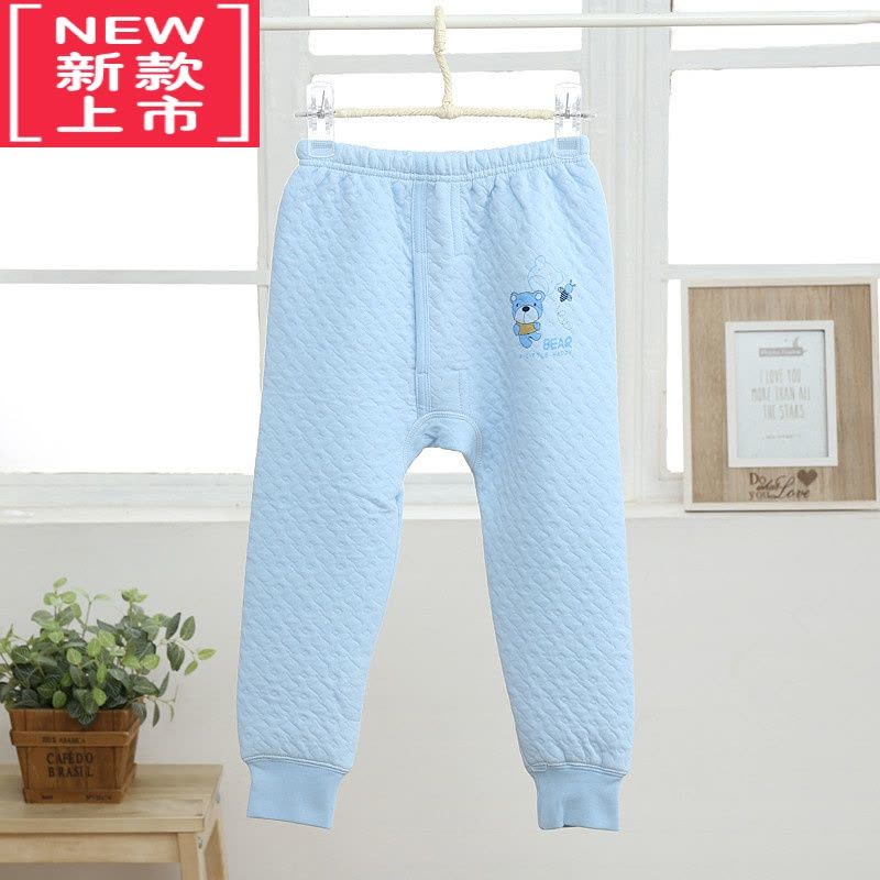 可莉允儿童三层保暖单条暖棉裤秋冬中大童加厚裤子男童女孩舒适长裤保暖裤图片