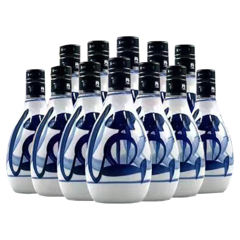 BNXH汾酒核心产区兰花瓷53度清香型白酒250ml单瓶