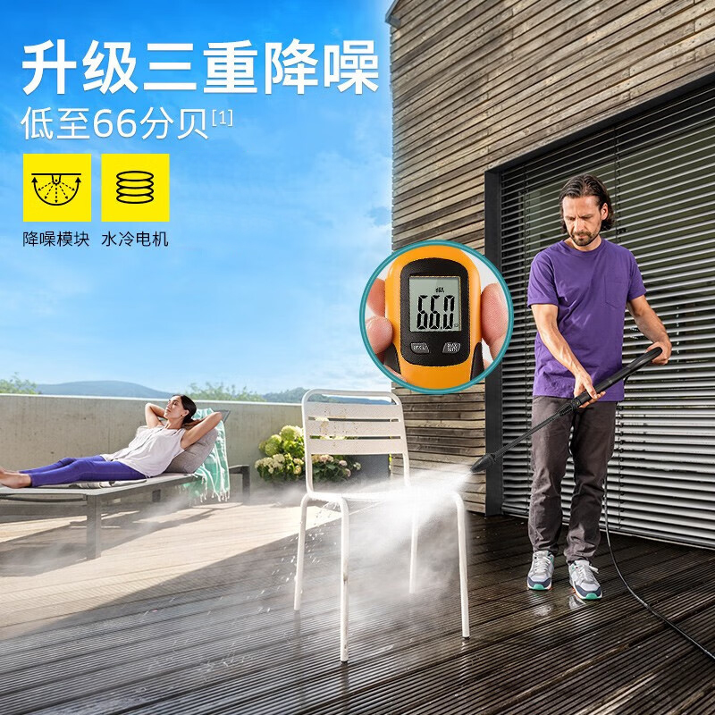 卡赫(KARCHER) 德国卡赫高压洗车机K4S家用洗车高压喷水水枪水冷感应庭院清洗机高清大图