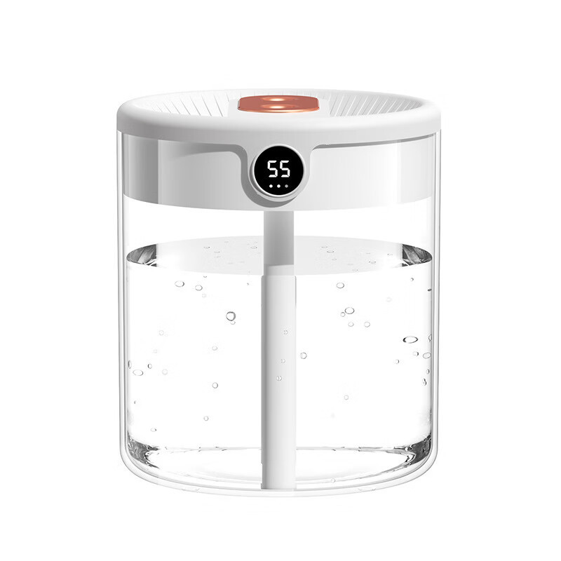 对伴新款2L双喷加湿器usb大容量家用静音卧室办公室数显加湿器批发