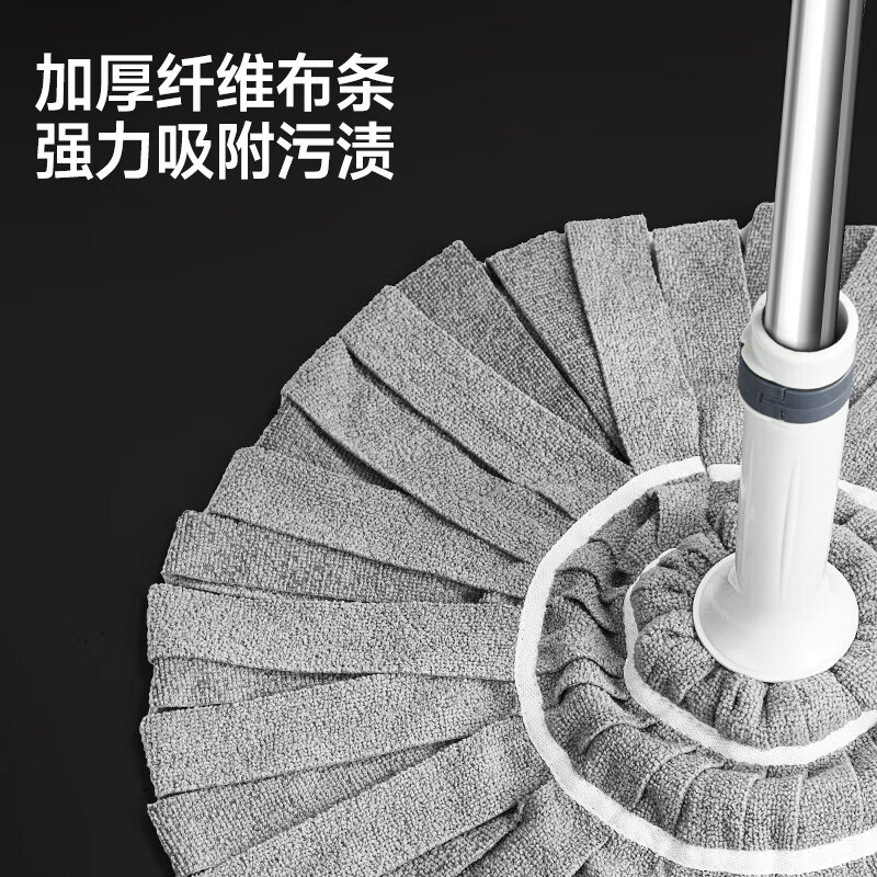 五月花拧水拖把大尺寸50CM*1布免手洗家用吸水布条款拖布懒人墩布高清大图