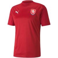 彪马(Puma)男士运动T恤捷克国家队比赛复刻版舒适透气球迷服饰