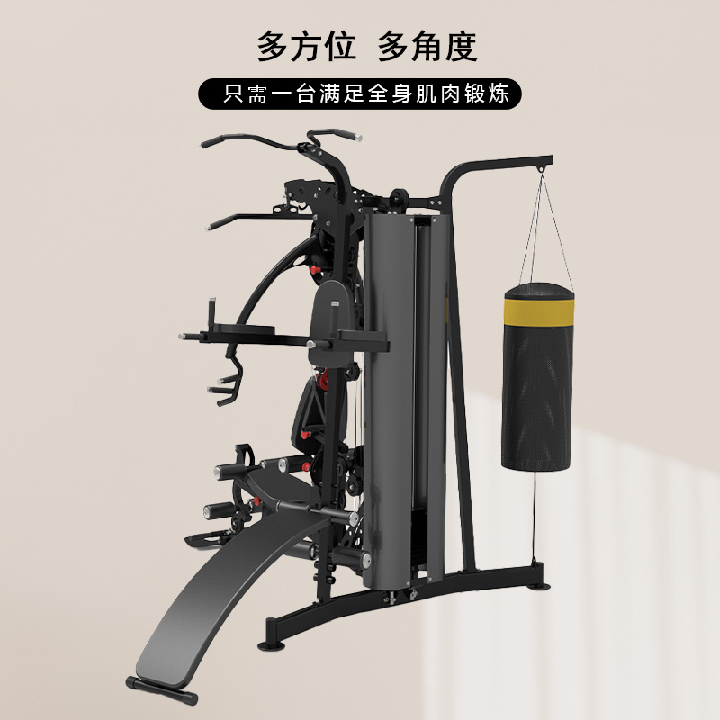 晟渊 三人站多功能一体机大型力量运动器械健身综合训练器YZSF9高清大图