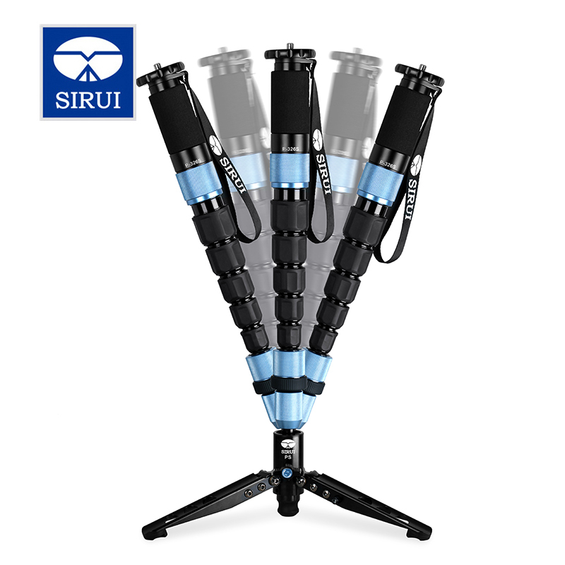 思锐(SIRUI)P204SR 4节铝合金独脚架单反相机摄影摄像便携独角架 轻便带支撑独角 相机三脚架